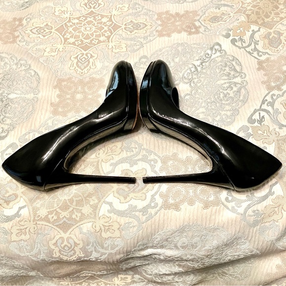 BRIAN ATWOOD Platform Heels BLACK Patent Leather - Sz 9 (EU 40) Very nice! - Picture 6 of 9